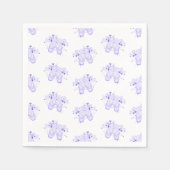 Serviette En Papier Ballet violet Anniversaire Pointe Chaussures (Devant)