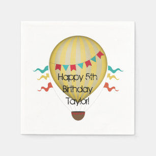 Serviette En Papier Ballon à air chaud