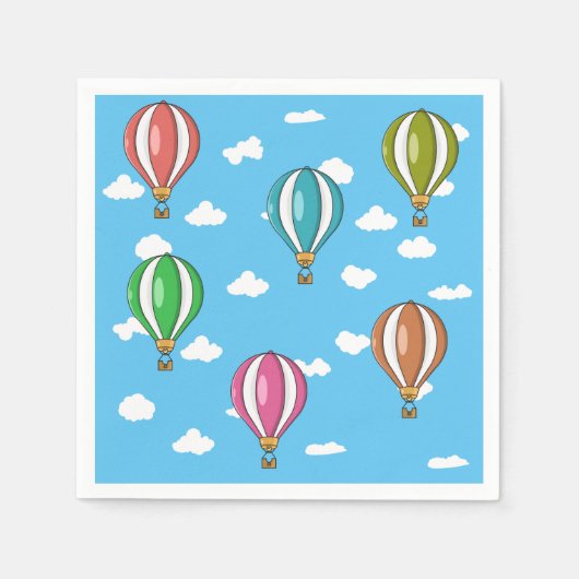Serviette En Papier Ballon à air chaud (Devant)