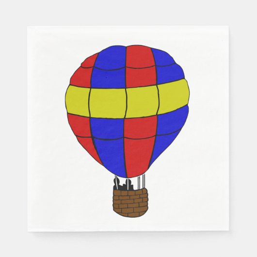 Serviette En Papier Ballon à air chaud (Devant)