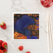 SERVIETTE EN PAPIER BALLON DE FOOT AMÉRICAIN (En situation)