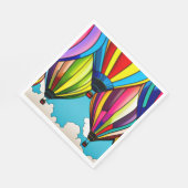 Serviette En Papier Ballons à air chaud (Coin)