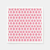 Serviette En Papier Ballons à air chaud rose (Devant)