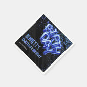 Serviette En Papier Ballons à huile bleue Anniversaire (Coin)