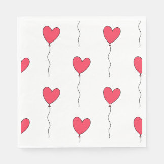 Serviette En Papier Ballons cardiaques