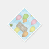 Serviette En Papier Ballons colorés Papier d'anniversaire Napkin (Coin)