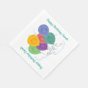 Serviette En Papier Ballons d'anniversaire