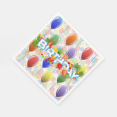 Serviette En Papier Ballons d'anniversaire (Coin)