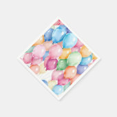 Serviette En Papier Ballons d'anniversaire (Coin)