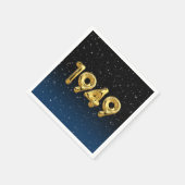 Serviette En Papier Ballons D'Anniversaire 1949 En Étoiles (Coin)