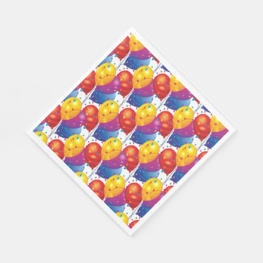 Serviette En Papier Ballons d'anniversaire Papier serviettes (Coin)