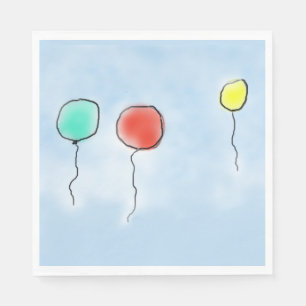 Serviette En Papier Ballons d'avril