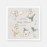 ballons de baleines magiques étoiles baby shower