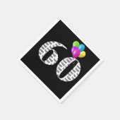 Serviette En Papier Ballons de fête du 60e anniversaire (Coin)