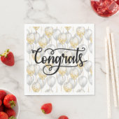 Serviette En Papier Ballons de fête Félicitations (En situation)