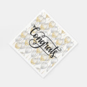 Serviette En Papier Ballons de fête Félicitations (Coin)