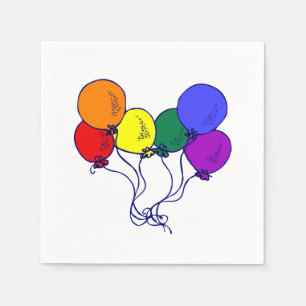 Serviette En Papier Ballons de LGBT