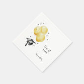 Serviette En Papier Ballons de remise de diplômes (Coin)