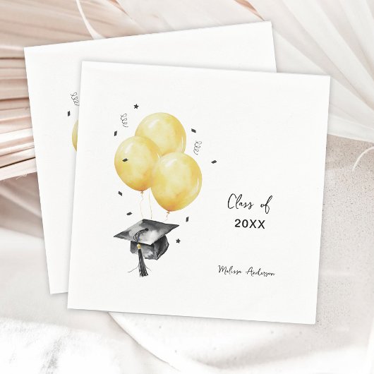 Serviette En Papier Ballons de remise de diplômes