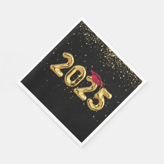 Serviette En Papier Ballons d'or 2025 et Casquette rouge (Coin)