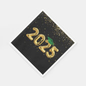 Serviette En Papier Ballons d'or 2025 et Casquette vert (Coin)