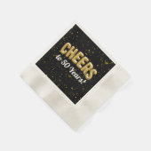 Serviette En Papier Ballons d'or bravo à 50 ans 50e anniversaire (Coin)