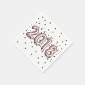Serviette En Papier Ballons d'or Rose et fête des points Confetti 2018 (Coin)