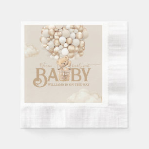 Serviette En Papier Ballons d'ours Baby shower d'attente précoce