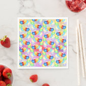 Serviette En Papier Ballons Festifs Lumineux (En situation)