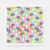 Serviette En Papier Ballons Festifs Lumineux (Devant)