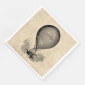 Serviette En Papier Balloon à air chaud à l'ancienne (Coin)