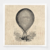 Serviette En Papier Balloon à air chaud à l'ancienne (Devant)