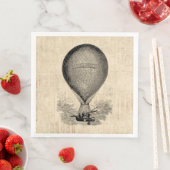 Serviette En Papier Balloon à air chaud à l'ancienne (En situation)