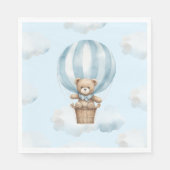 Serviette En Papier Balloon chaud Teddy Bear Baby shower neutre Napkin (Devant)