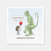 Serviette En Papier Balloon Girl et Goblin (Devant)