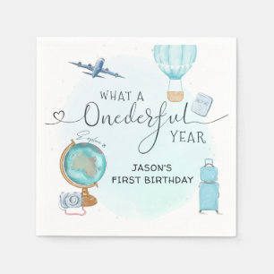 Serviette En Papier Balloon ONE derful Year 1er First Birthday