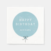 Serviette En Papier Balloon Party Napkin - Sky (Devant)