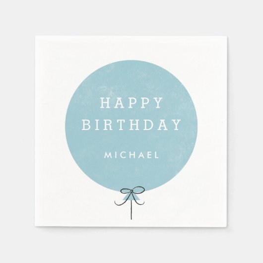 Serviette En Papier Balloon Party Napkin - Sky (Devant)