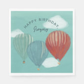 Serviette En Papier Balloons à air chaud peint Personnalisé (Devant)