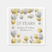 Serviette En Papier Balloons Confetti Anniversaire serviettes (Devant)