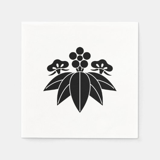 Serviette En Papier Bambou de pin à la Gentienne (Devant)