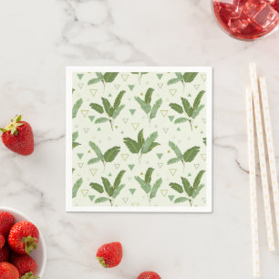 Serviette En Papier Banana Leaf With Triangles