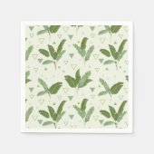 Serviette En Papier Banana Leaf With Triangles (Devant)