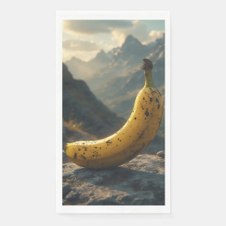 Serviette En Papier Banane debout dans la montagne