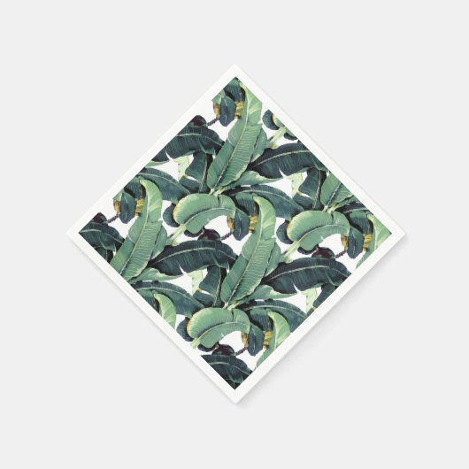 Serviette En Papier Banane Feuille Palm Tree Papier Tropical Napkins (Coin)