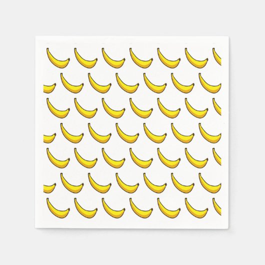 Serviette En Papier Bananes (Devant)