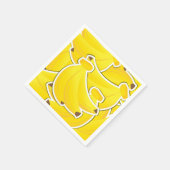 Serviette En Papier Bananes funky (Coin)