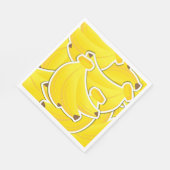 Serviette En Papier Bananes funky (Coin)