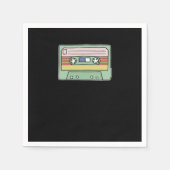 Serviette En Papier Bande Cassette Rétro (Devant)