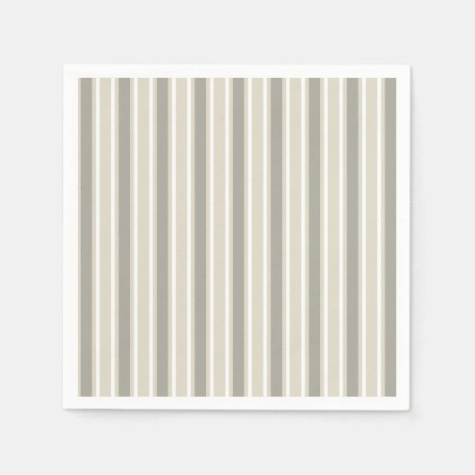 Serviette En Papier Bande de bonbons beige (Devant)